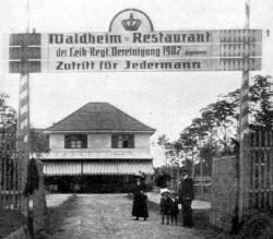 Das Waldheim-Restaurant in Waldperlach 1911