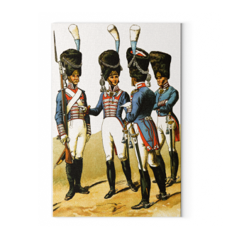 Leinwand: 1814 - Uniformen vom Bayerisch