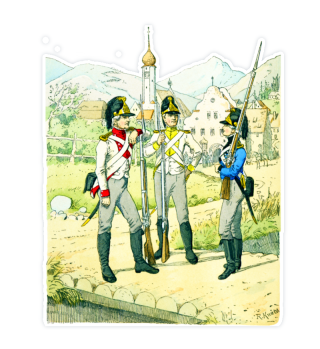 Sticker 1790 - Uniformen des Bayerisch