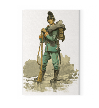 Leinwand: 1870 - Soldat vom Königlich Ba